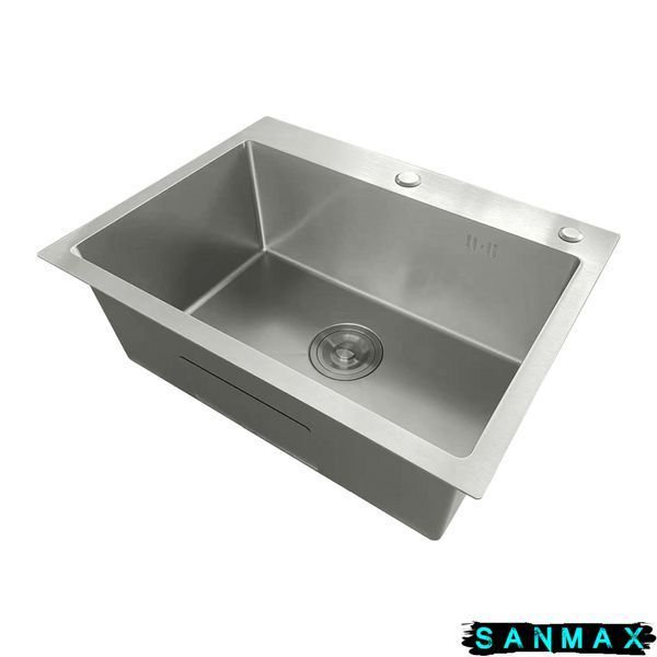 Кухонна інтегрована мийка Mixxus MH5843 Micro Decor SS Color (3.0/0.8) з нерж. сталі (колір нерж.) (MI8216) MI8216 фото
