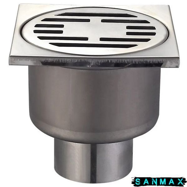 Душовий трап Champion Drain-01-10x10-180 із нержавіючої сталі, прямий відвід (CH6146) CH6146 фото