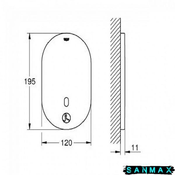 Змішувач для душу безконтактний Grohe Eurosmart Cosmopolitan (36415000) 36415000 фото