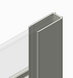 Бічна стінка до кабіни Koer SR SW01-90x200-TR-07 прозоре скло Easy Clean 8мм, графіт (KR5382) KR5382 фото 14
