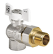 Кран з американкою кутовий 3/4 Koer KR.228.W Білий метелик (KR0100) KR0100 фото 3
