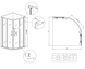 Душова кабіна без піддону Koer SR SC04-100x100x195-TR-01 прозоре скло Easy Clean 5мм, хром (KR5361) KR5361 фото 11