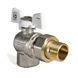 Кран з американкою кутовий 3/4 Koer KR.228.W Білий метелик (KR0100) KR0100 фото 1