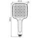 Лійка ручна для душу Koer KP-0402-07 (3 режими) Графіт (KR4989) KR4989 фото 1