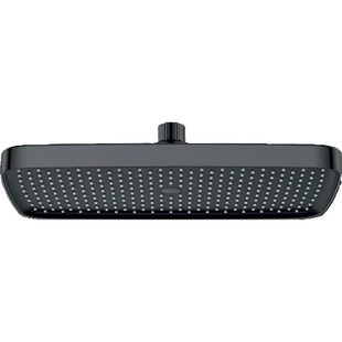 Лійка стельова для душу Koer KP-0402-07-OH 31 см на 20 см Графіт Пластик (KR4990) KR4990 фото