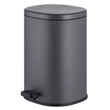 Відро для сміття з плавним закриттям овальне Mixxus Premium Olivary-TC0105 Graphite 5 л колір графіт (MI7063) MI7063 фото