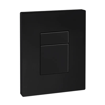 Панель змиву пластикова пневмо Koer KT-0607-05 Квадратна Матова Чорна (KR5346) KR5346 фото