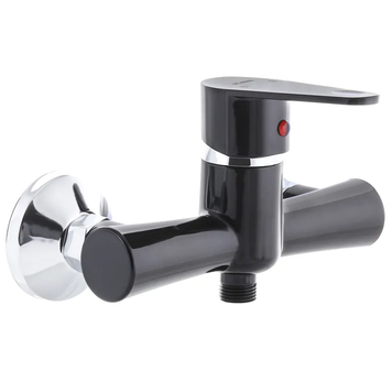 Змішувач для душу Plamix Vega-003 (без шланга і лійки) Чорний (PM0576) PM0576 фото