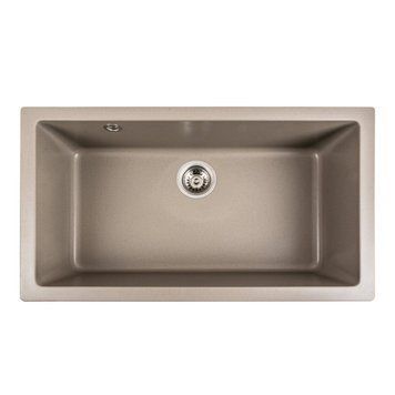 Гранітна мийка для кухні Platinum 7945 Paruana матовий Титан SP000039658 фото