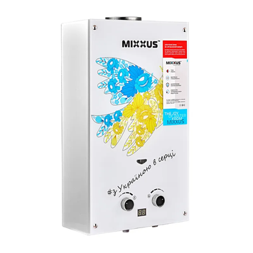 Газова колонка димохідна Mixxus 10 л Gwh-0610 Малюнок Голуб миру (WH0027) WH0027 фото