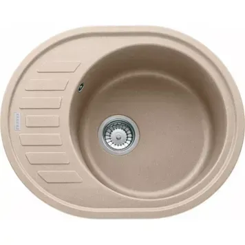 Кухонна фрагранітова мийка Franke Ronda ROG 611-62, бежевий (вкл. вент. 3 1/2" + сиф.) 114.0251.445 фото