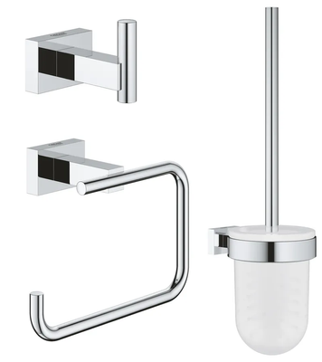 Набір аксесуарів 3 в 1 Grohe Essentials Cube New (40757001) 40757001 фото