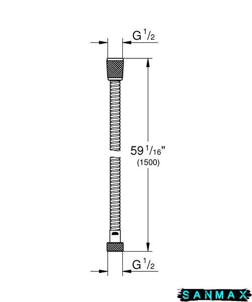 Душовий шланг 150 см Grohe Relexaflex (28105001) 28105001 фото