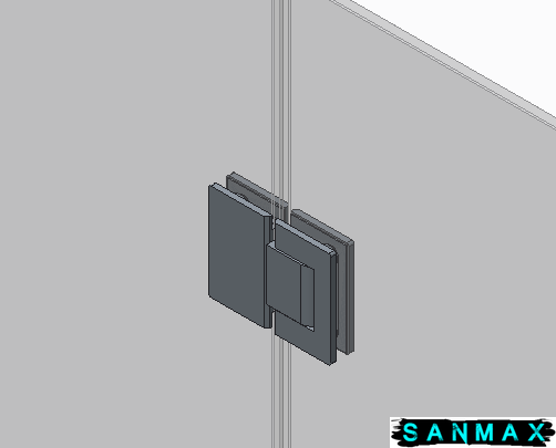 Бічна стінка до кабіни Koer SR SW04-80x200-TR-01 прозоре скло Easy Clean 10мм, хром (KR5389) KR5389 фото