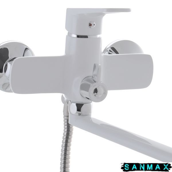 Змішувач для ванни Mixxus Nevada 006 Euro Білий (10 шт/ящ) MI5799 фото