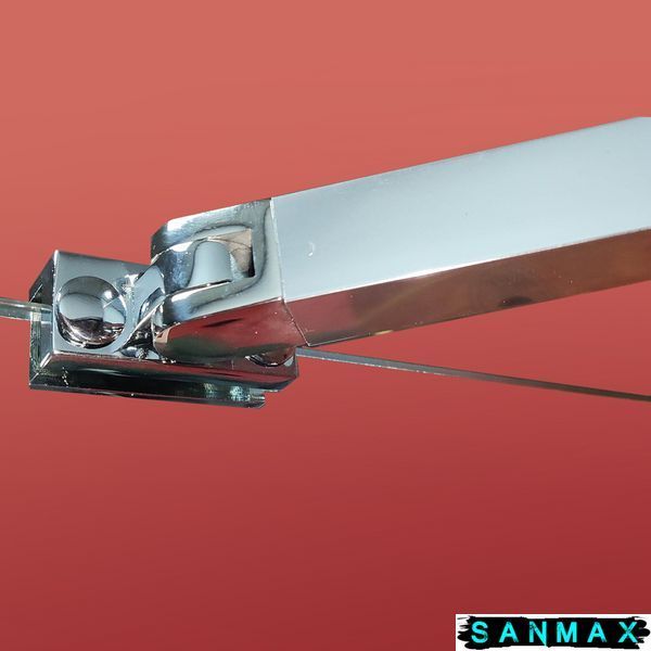 Бічна стінка до кабіни Koer SR SW04-80x200-TR-01 прозоре скло Easy Clean 10мм, хром (KR5389) KR5389 фото