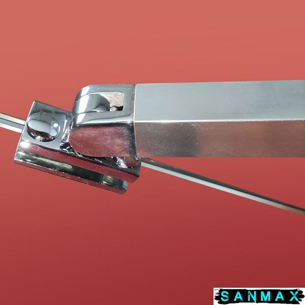 Бічна стінка до кабіни Koer SR SW04-80x200-TR-01 прозоре скло Easy Clean 10мм, хром (KR5389) KR5389 фото