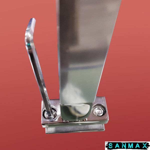 Бічна стінка до кабіни Koer SR SW04-80x200-TR-01 прозоре скло Easy Clean 10мм, хром (KR5389) KR5389 фото