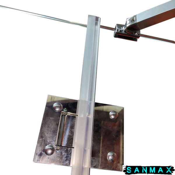 Бічна стінка до кабіни Koer SR SW04-80x200-TR-01 прозоре скло Easy Clean 10мм, хром (KR5389) KR5389 фото