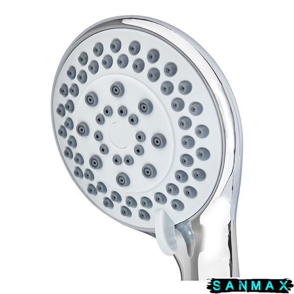 Лійка ручна для душу Mixxus Sh-09 (3 режими) Хром (LE2755) LE2755 фото