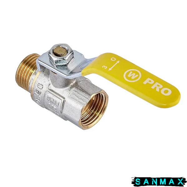 Кран кульовий 1/2 РГШ Газ Waterpro WP607-15FML-Y (WP2931) WP2931 фото