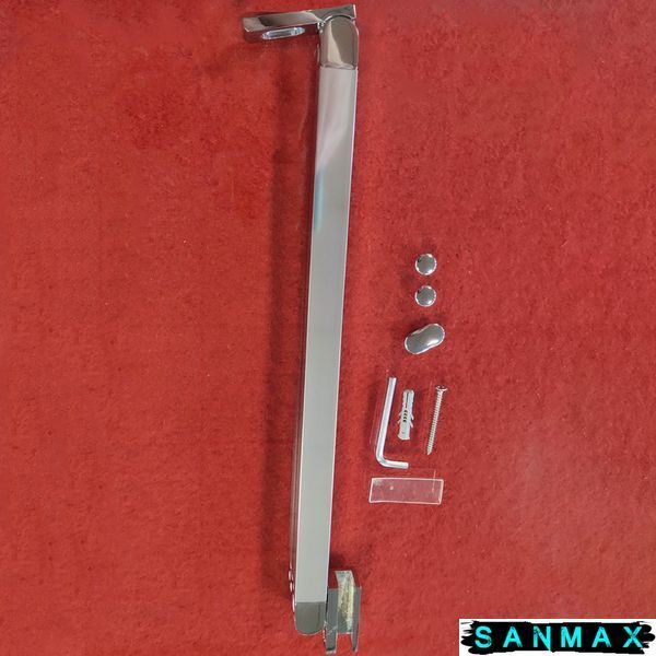 Бічна стінка до кабіни Koer SR SW04-80x200-TR-01 прозоре скло Easy Clean 10мм, хром (KR5389) KR5389 фото