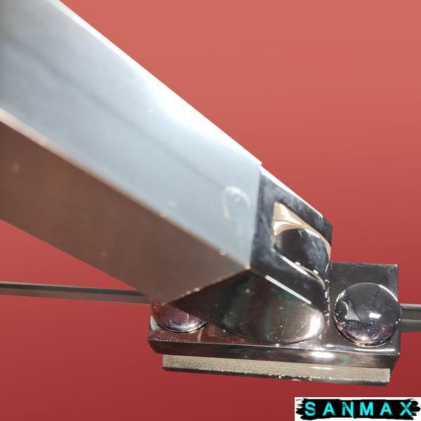 Бічна стінка до кабіни Koer SR SW04-80x200-TR-01 прозоре скло Easy Clean 10мм, хром (KR5389) KR5389 фото