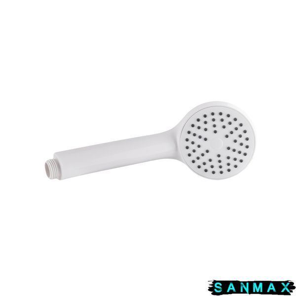 Змішувач для ванни Plamix Kubus-009 Euro Set Білий (з шлангом, лійкою та кронштейном) (PM0673) PM0673 фото