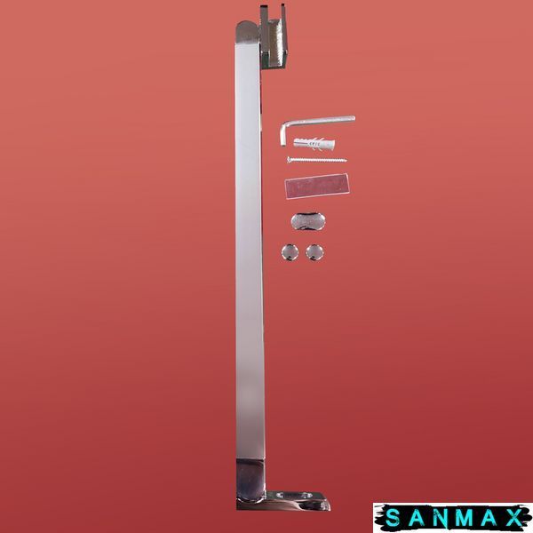 Бічна стінка до кабіни Koer SR SW04-80x200-TR-01 прозоре скло Easy Clean 10мм, хром (KR5389) KR5389 фото