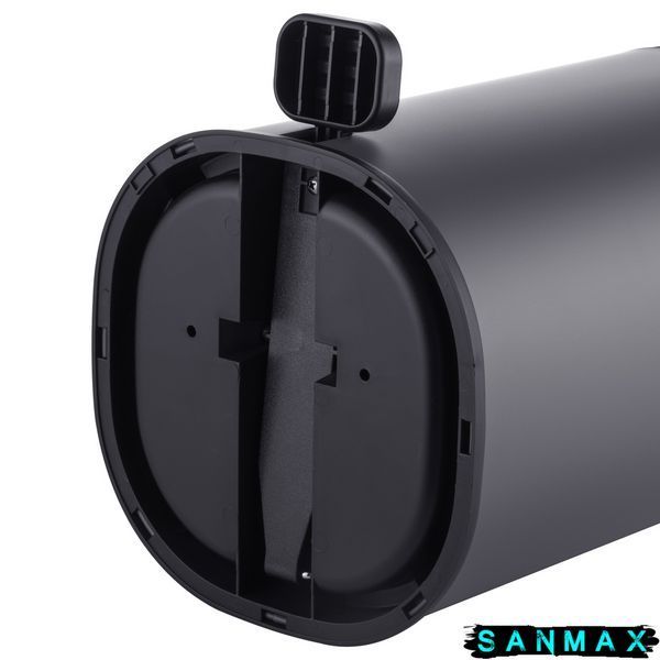 Відро для сміття з плавним закриттям овальне Mixxus Premium Olivary-TC0105 Graphite 5 л колір графіт (MI7063) MI7063 фото