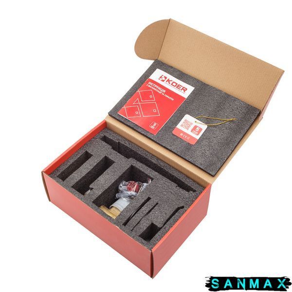 Вбудований змішувач для умивальника Koer KB-16028-05 Чорний (KR5298) KR5298 фото