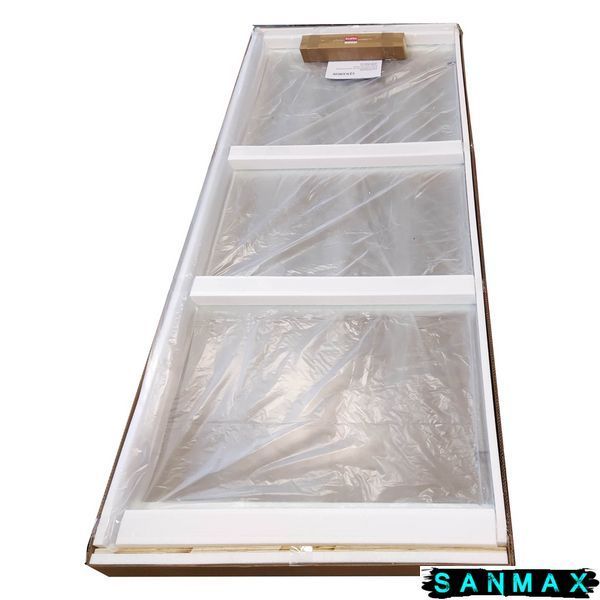 Бічна стінка до кабіни Koer SR SW04-80x200-TR-01 прозоре скло Easy Clean 10мм, хром (KR5389) KR5389 фото