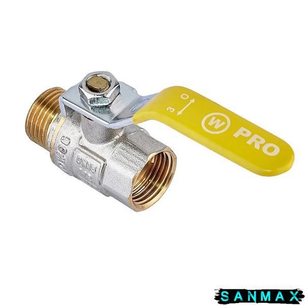 Кран кульовий 1/2 РГШ Газ Waterpro WP607-15FML-Y (WP2931) WP2931 фото