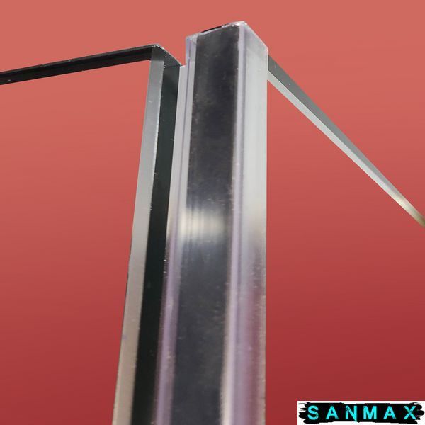 Бічна стінка до кабіни Koer SR SW04-80x200-TR-01 прозоре скло Easy Clean 10мм, хром (KR5389) KR5389 фото