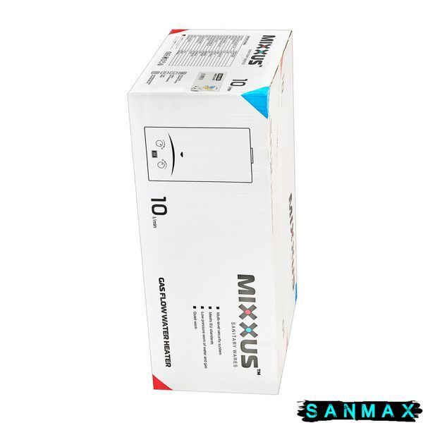 Газова колонка димохідна Mixxus 10 л Gwh-0610 Малюнок Голуб миру (WH0027) WH0027 фото