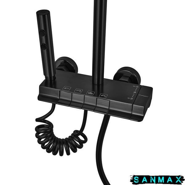 Душова система зі змішувачем Champion Pbd-009-J Чорна (CH6549) CH6549 фото