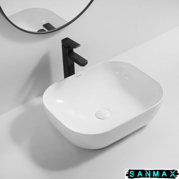 Умивальник накладний керамічний Mixxus Premium Diverse-0107 505х405х140mm (MP6550) MP6550 фото