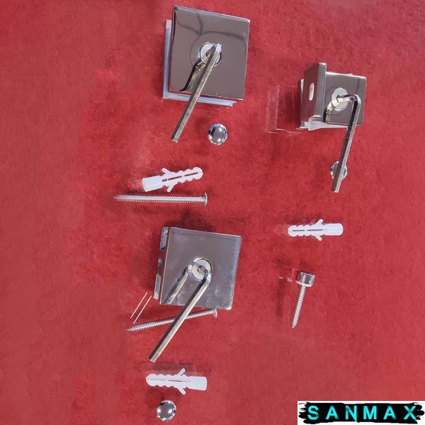 Бічна стінка до кабіни Koer SR SW04-80x200-TR-01 прозоре скло Easy Clean 10мм, хром (KR5389) KR5389 фото