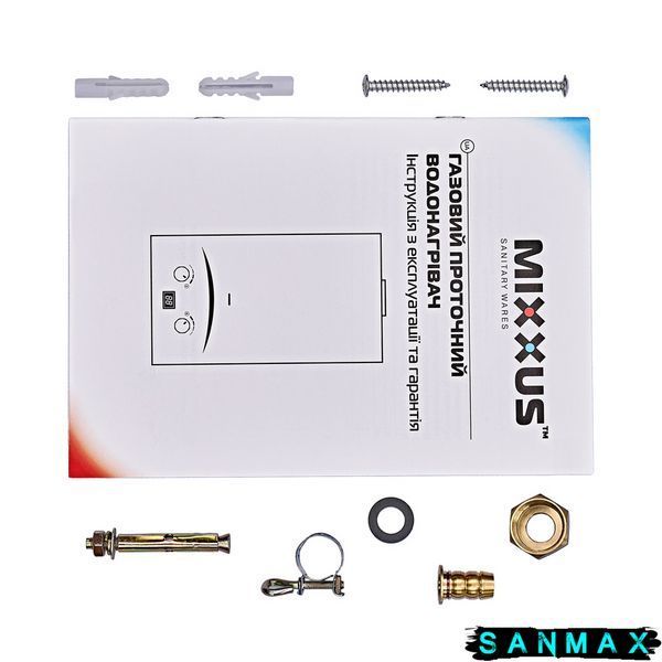 Газова колонка димохідна Mixxus 10 л Gwh-0610 Малюнок Голуб миру (WH0027) WH0027 фото
