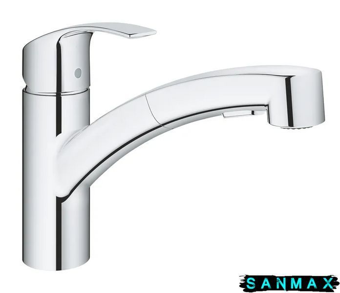 Змішувач для кухні з висувним виливом Grohe Eurosmart (30305000) 30305000 фото