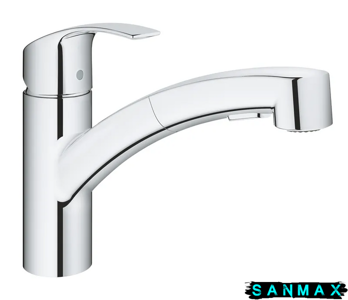 Змішувач для кухні з висувним виливом Grohe Eurosmart (30305000) 30305000 фото