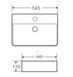 Умивальник накладний керамічний з переливом Mixxus Prmium Quadro-0202 600x420x120mm (MP6479) MP6479 фото 3