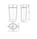 Умивальник вільностоячий Besco Uniqa білий 32х46 #UMD-U-WO фото 6