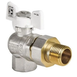 Кран з американкою кутовий 1 Koer KR.228.W Білий метелик (KR5105) KR5105 фото 2