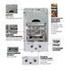 Газова колонка димохідна Mixxus 10 л Gwh-0610 Малюнок Голуб миру (WH0027) WH0027 фото 2