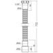 Гнучка труба 1 1/2х40/50 750 мм Waterstal (AC-1013) AC-1013 фото 2