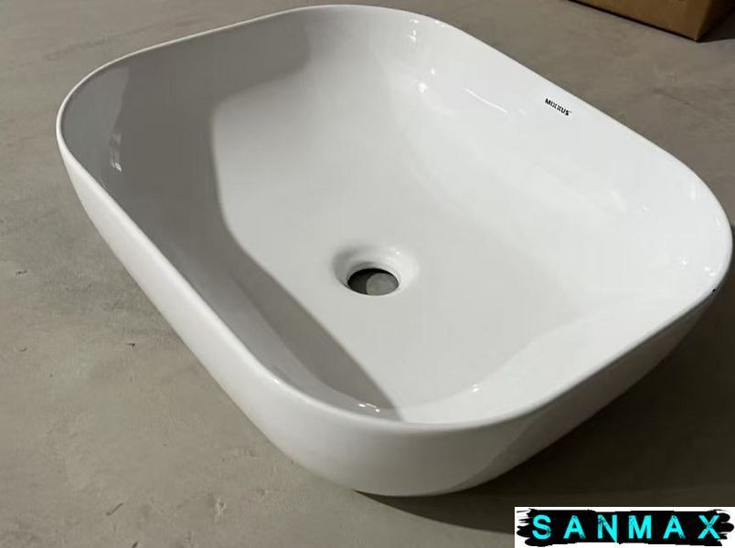 Умивальник накладний керамічний Mixxus Premium Diverse-0107 505х405х140mm (MP6550) MP6550 фото