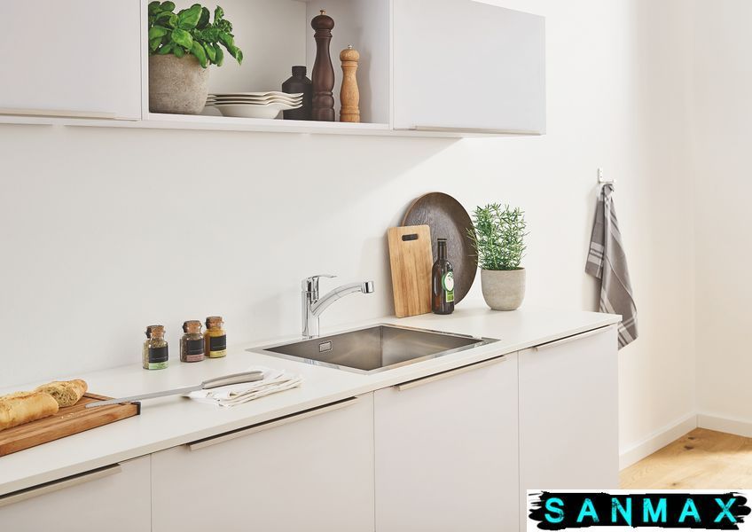 Змішувач для кухні з висувним виливом Grohe Eurosmart (30305000) 30305000 фото