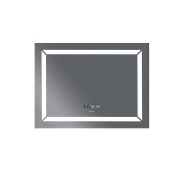 Дзеркало Mixxus Light MR01-90x70 (часы, Led-подсветка, антизапотевка) (MI5999) MI5999 фото
