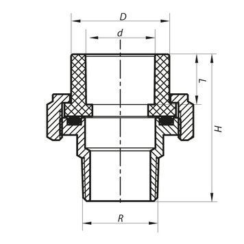 Американка PPR ЗР 50х1 1/2M Koer K0139.PRO 48 (KP0173) KP0175 фото
